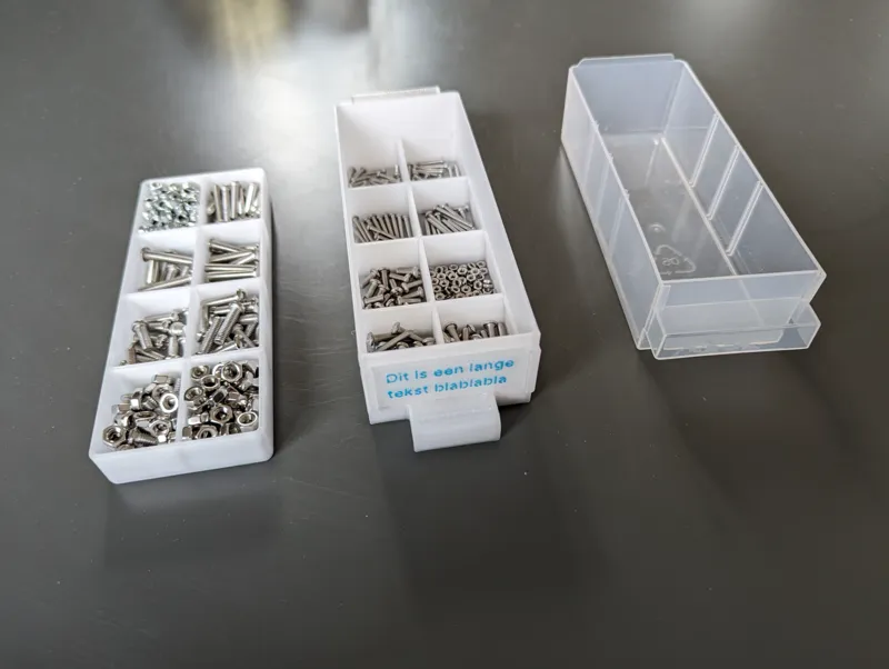 Small 2-level Raaco drawer with 16 subdivisions