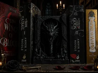 Dark Dragon Bookend – Gothic Dragon bookshelf
