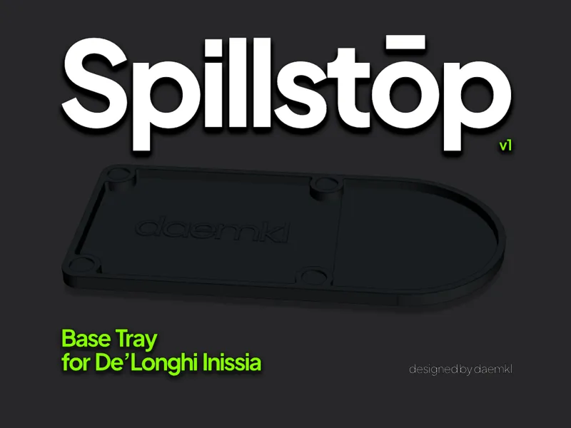 Spillstōp, Base Tray for De'Longhi Inissia
