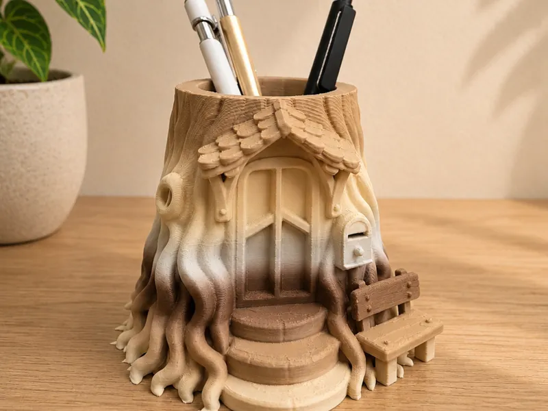 Bambu Treehouse Pen Holder 