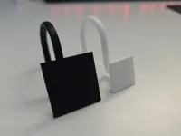 12x 4mm and 12x 3mm Square Shower Curtain Hooks