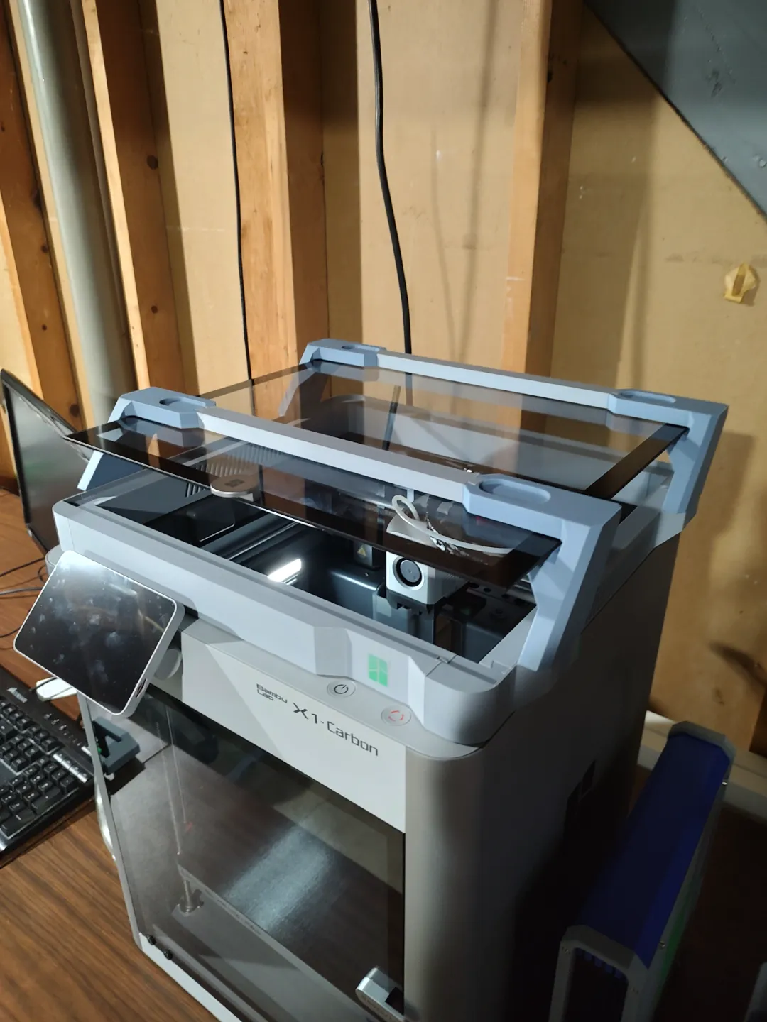 Top Glass and AMS Riser (X1C, X2D, P1S/P & P2) view 3