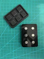 0.2mm layer, 3 walls, 15% infill magnets 6x3