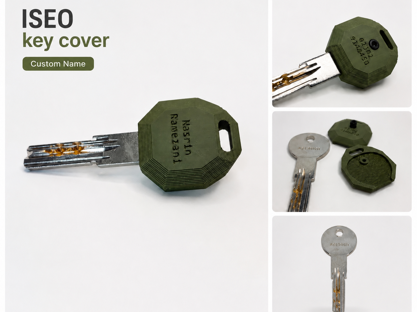 ISEO Key Cover | Custom Name and Number