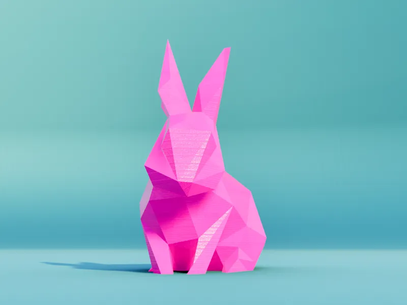 Hoppy – il coniglietto pasquale low poly