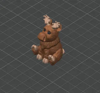 Mini Moose Keychain