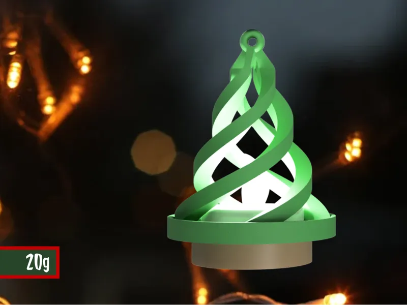 Christmas Ornament - Spiral Tree Lamp