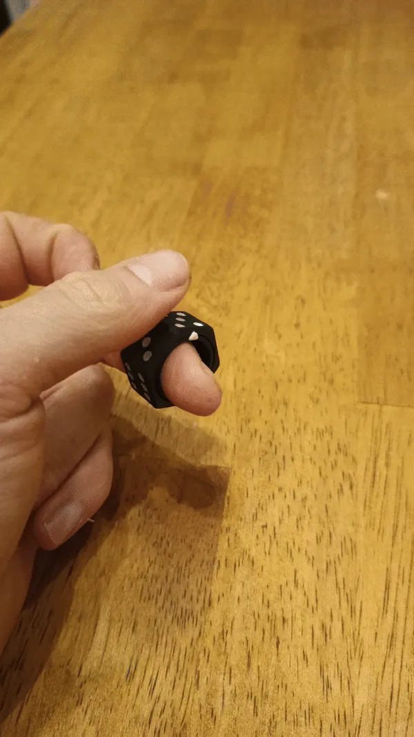 Fidget Dice Ring view 2