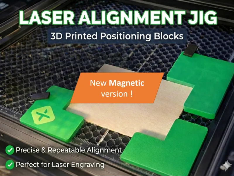 Gabarit de maintien universel pour gravure laser