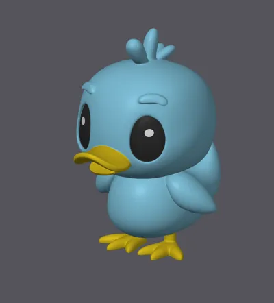 A Blue Duck - It's quacktastic! by friskyplatypus - MakerWorld