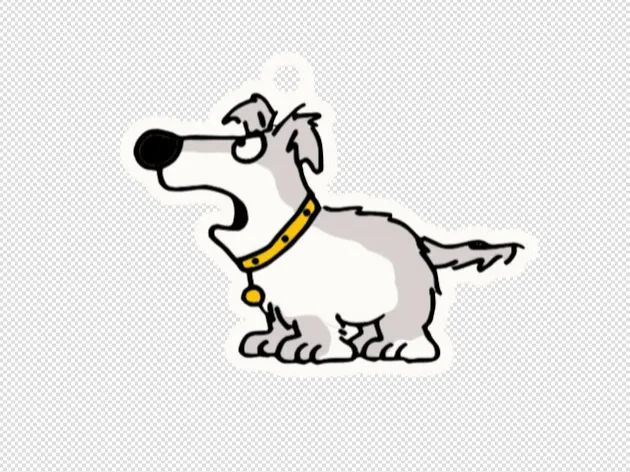 Boynton Dog Magnet and Keychain