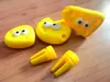 Two-tone version, yellow and white, eyes hand-painted black
