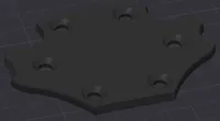 Blank logo plate for Moza ES Wheel