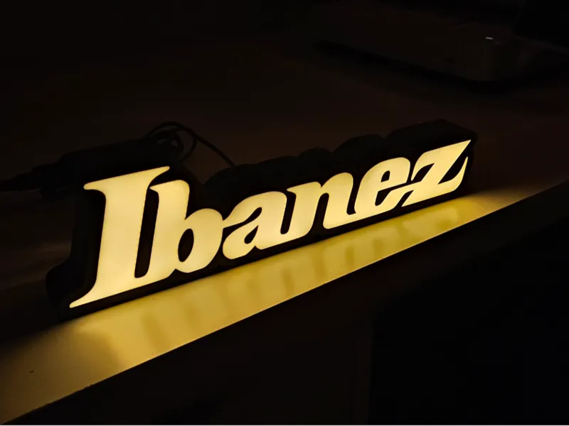 Ibanez Led LightBox Sign|Enseigne Logo Ibanez