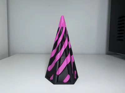 4D Impossible Passthrough Hexagonal Pyramid by F.E. Designs MakerWorld ...