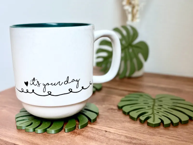 Large Monstera Leaf Coasters