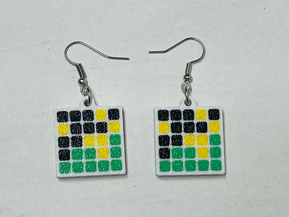 wordle-word-game-earrings-small-by-jetpad-makerworld