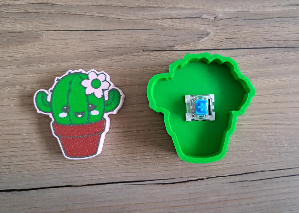 Cute Kawaii Cactus fidget toy clicker, clicky - Free 3D Print Model ...
