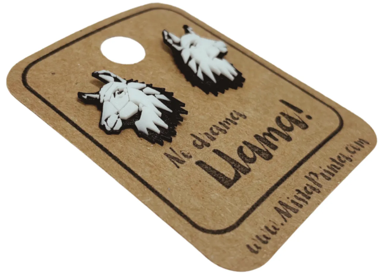No drama Llama! earrings view 2