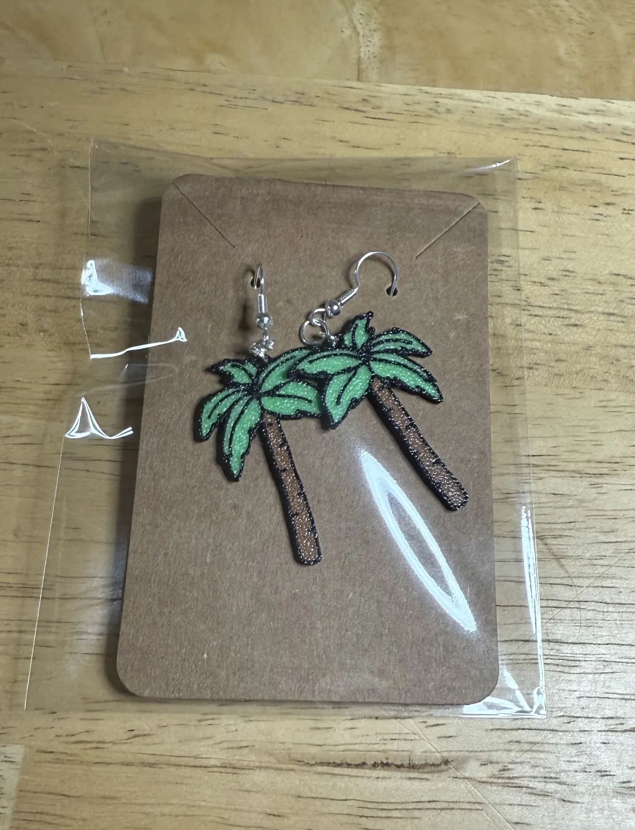 Palm Tree Earrings view 2