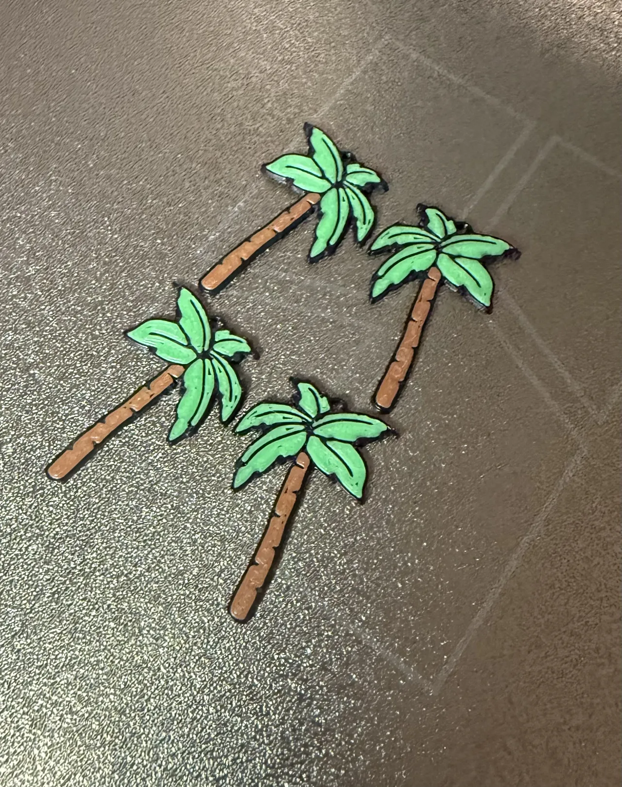 Palm Tree Earrings view 3