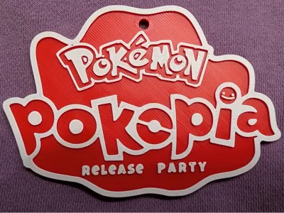 Pokemon Pokopia Release Party Badge / Ornament