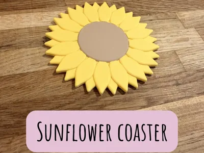 Sunflower coaster