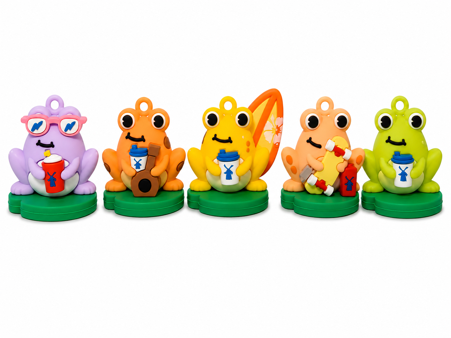 Dutch Bros Frog Inspired Keychains