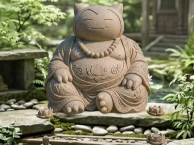 SnorlxBuda Master Lotto With 3 Lotus Flowers