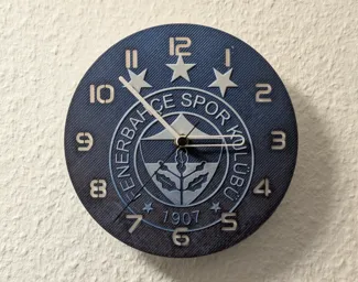 wall / desk clock Fenerbahce Istanbul Logo
