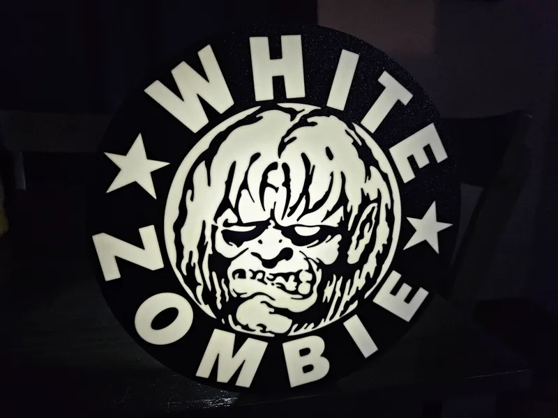 White Zombie LED Light Box