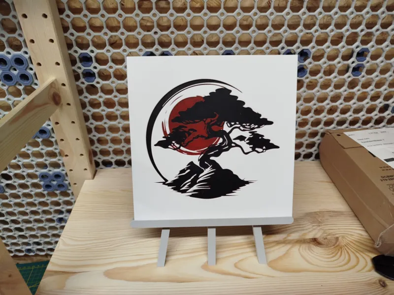 Japan Hueforge Bild