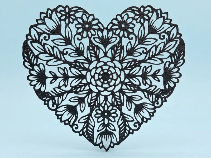 Floral Mandala Heart 2