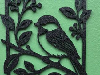 Simple Chickadee Wall Art, PLA Single Color