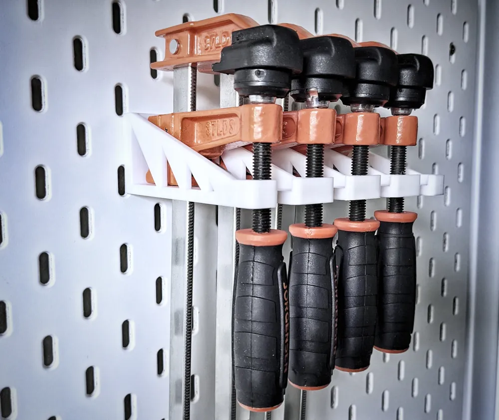 Jorgensen F-Type Bar Clamp Rack for Skadis Board by zomb MakerWorld ...