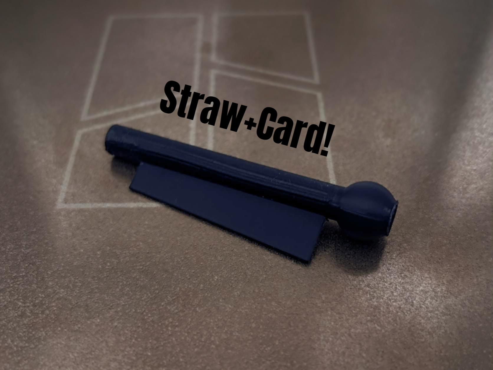 Snuff straw + card -  Portioning Straw Tool