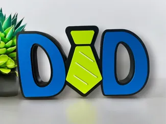 Dad Tie Name Plate