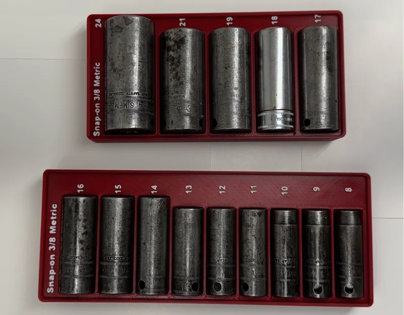 Snap On 3/8 Impact Metric Deep Socket Gridfinitiy
