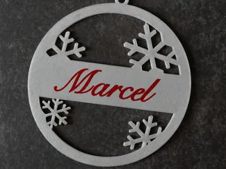 Customizable Christmas Ornament