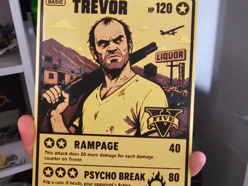 Trevor Oversized Pokemon style card