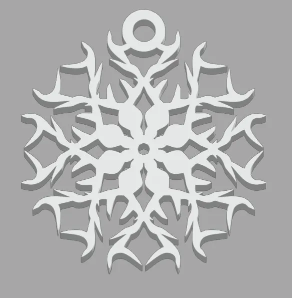 Snowflake earrings view 4