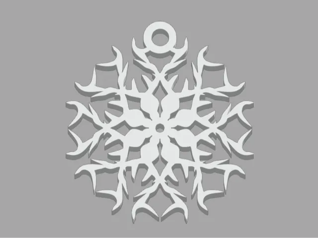 Snowflake earrings