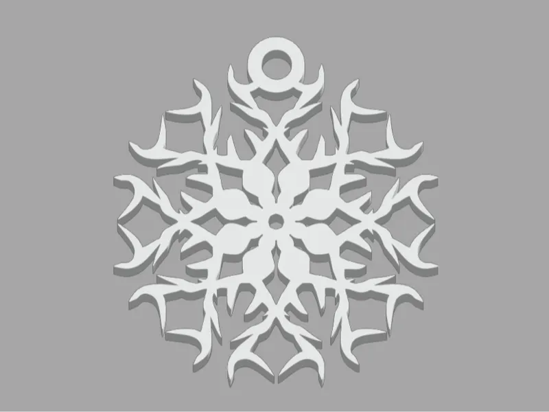 Snowflake earrings