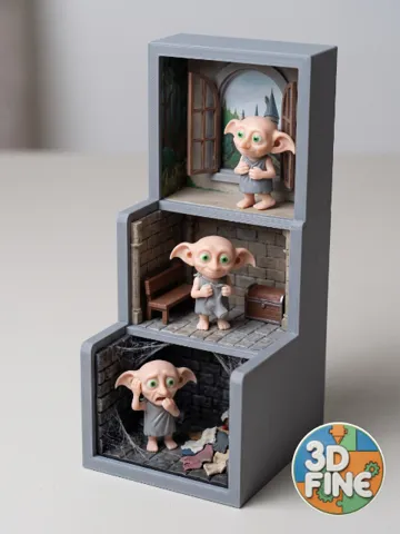 Figura decorativa: Dobby the House Elf - 3 Figure Collection — vista de referencia 2