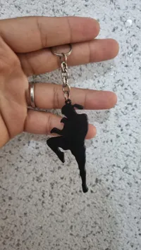 Porte-clés silhouette combattant Muay Thaï — photo 4