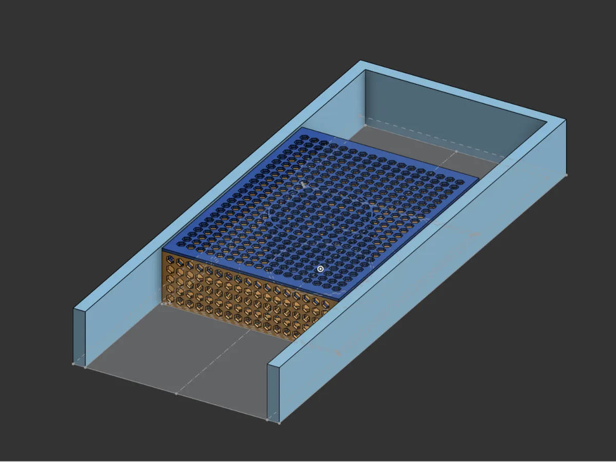 Filtre pour caniveau de douche rectangulaire