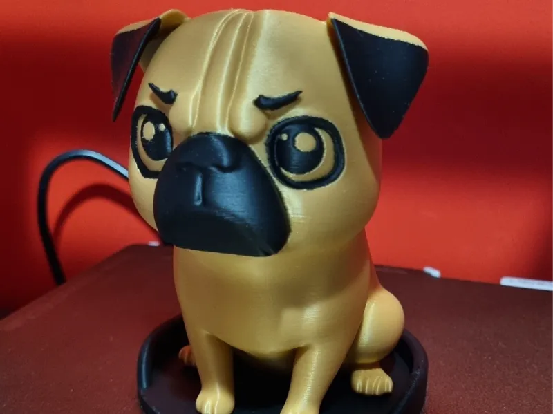Pug Enfadado – Mini Figura Cute