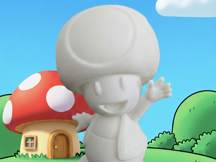 Toad Mario Display Figurine - Toad Figurine 