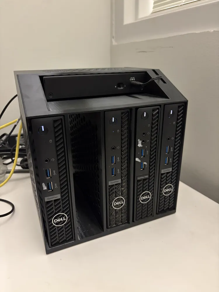 Dell Micro Desktop Rack - Free 3D Print Model - MakerWorld