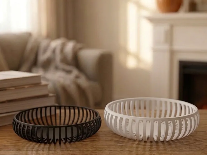 Elegant Slat Bowl | Minimalist Decor